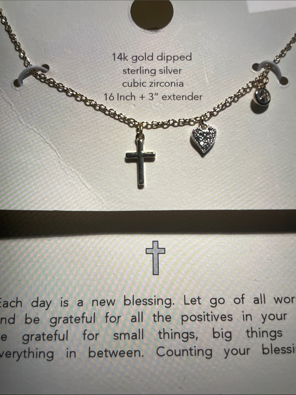 Hope,Faith and Charity Necklace